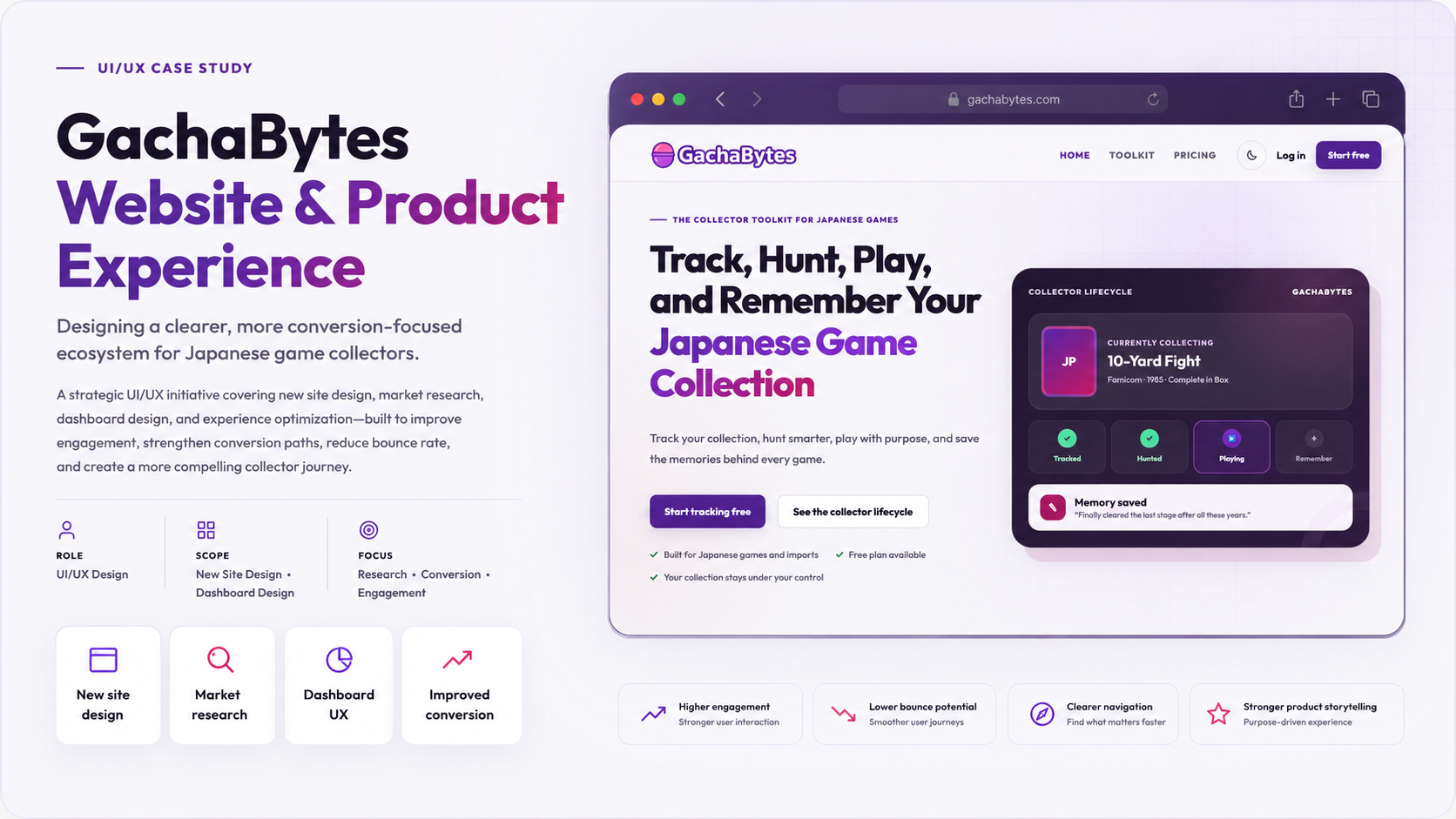 GachaBytes retro game toolkit website design preview