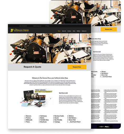 The Harman Press website redesign preview